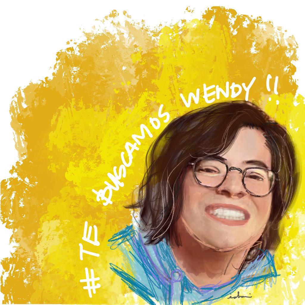 ilustración sobre la búsqueda de Wendy Sánchez