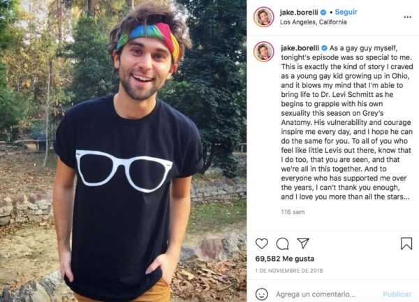 jake borelli gay coming out greys anatomy personajes lgbt
