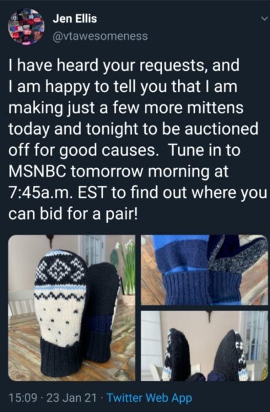 jen ellis guantes bernie sanders vermont