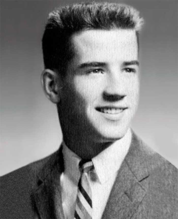 Joe Biden preparatoria joven
