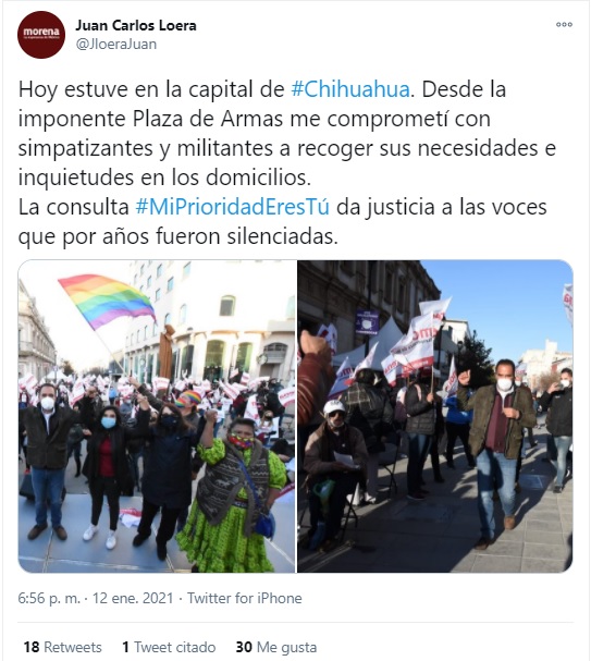 precandidato al gobierno de Chihuahua Juan Carlos Loera