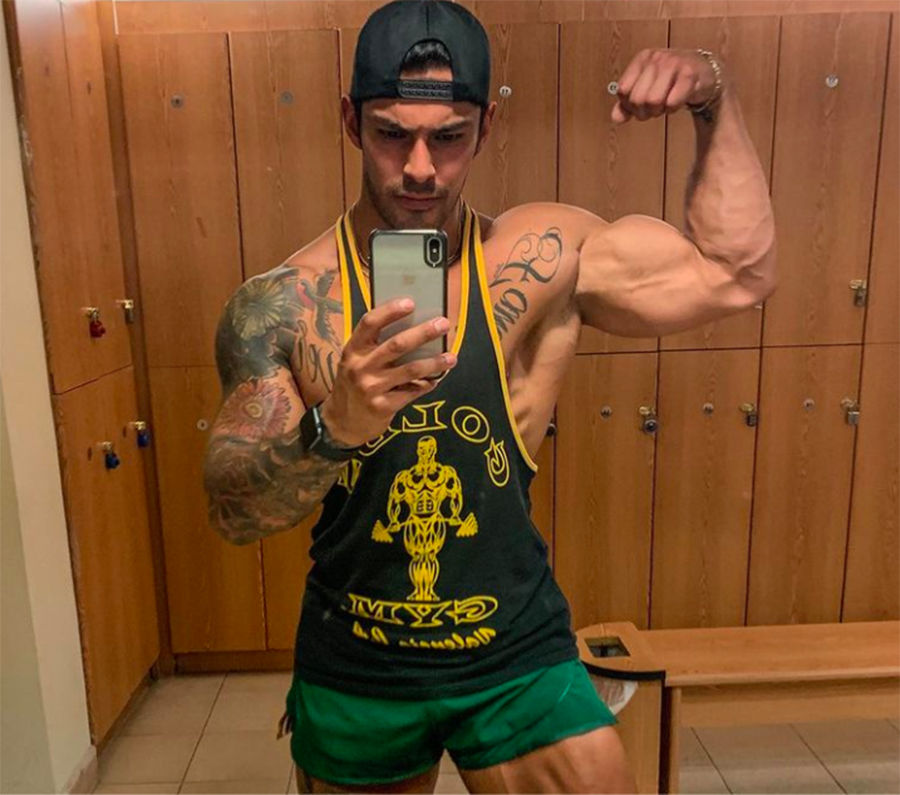 emmanuel chiang taquero sexy gimnasio entrenamiento