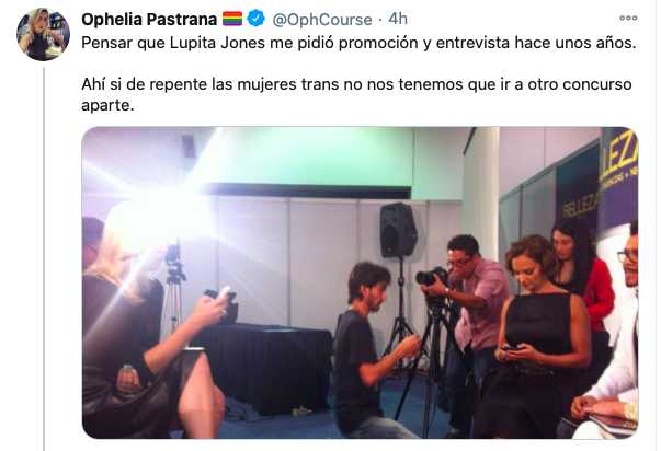 Lupita Jones y Gustavo Adolfo transfobia