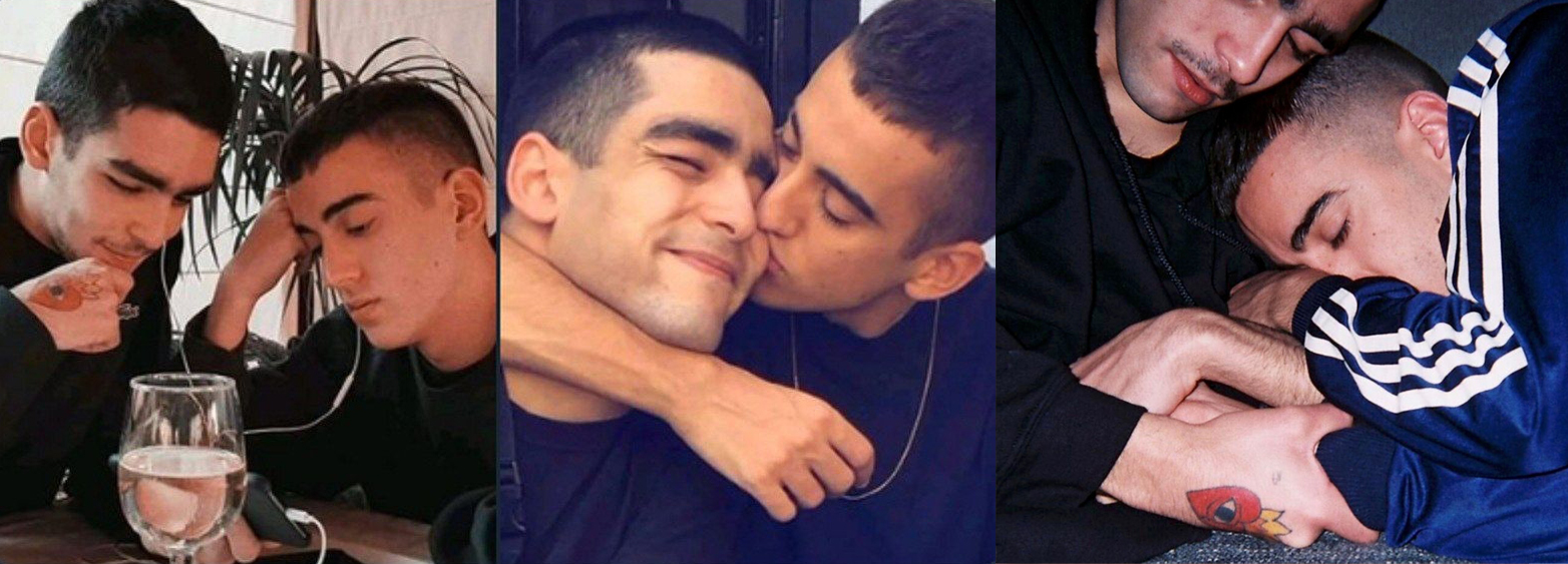 Omar Ayuso y su novio Alonso Díaz