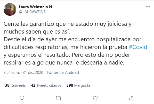 Muerte Laura Weinstein