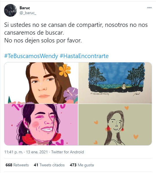 Búsqueda Wendy Sánchez