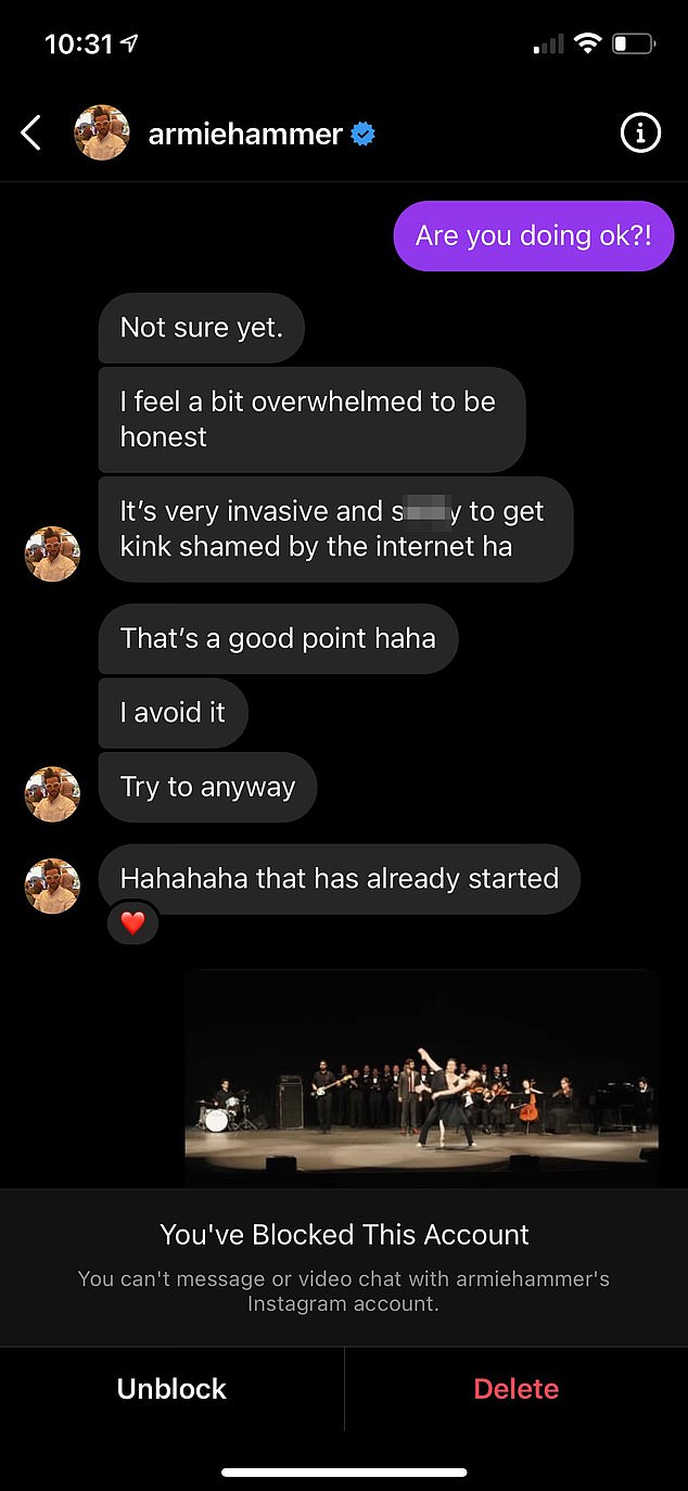 nuevos mensajes armie hammer