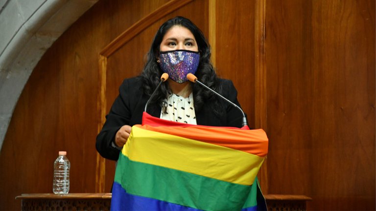 Diputada Beatriz García Villegas apoya a la comunidad LGBT+