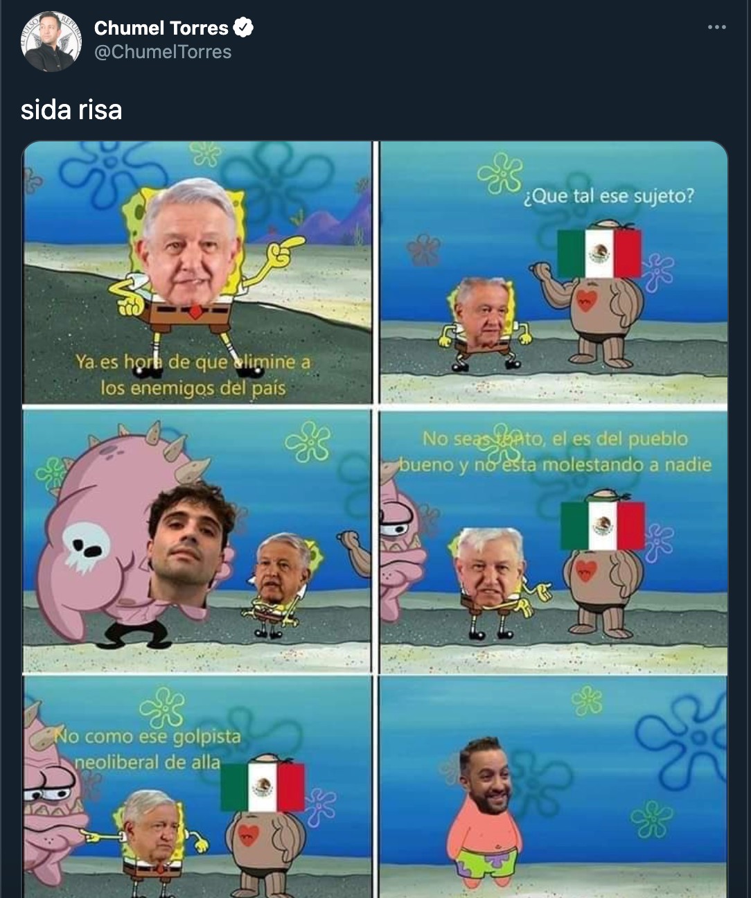 chumel sida risa amlo tweet
