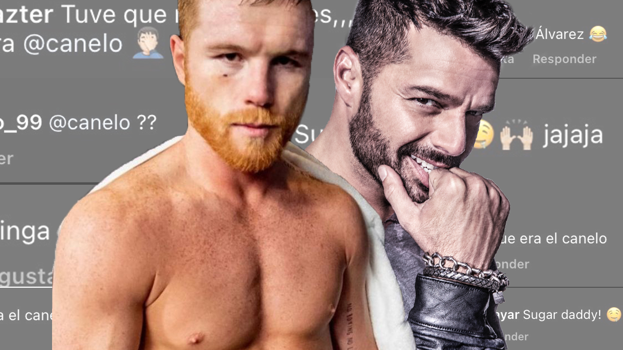 Comparan a Ricky Martin con Canelo Alvarez por nuevo look