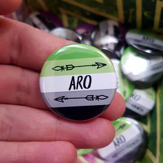 espectro arromántico pin orientación sexual lgbt