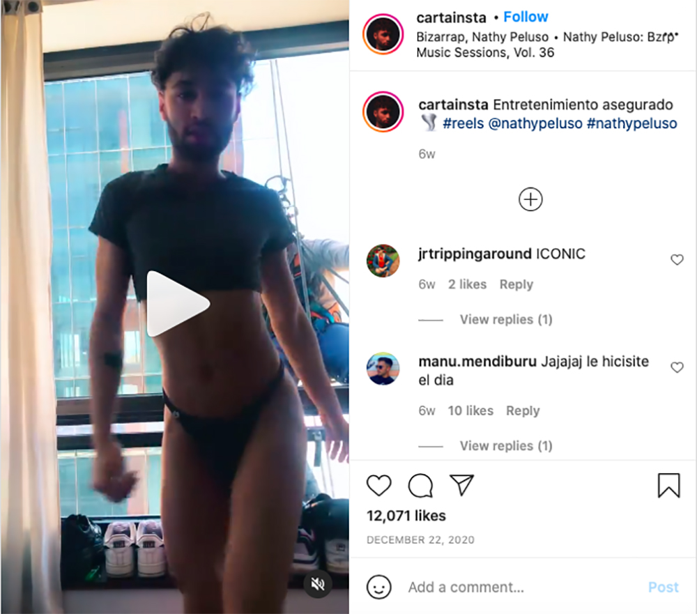 influencer argentino le baila sexy a señor limpiavidrios