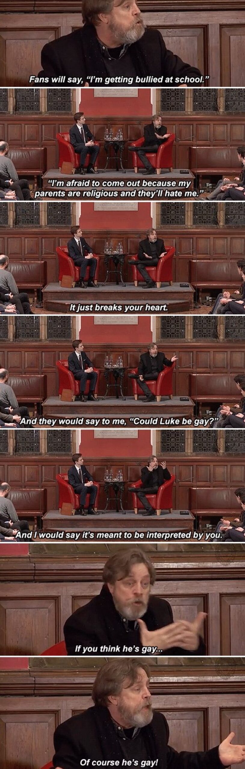 gif set Mark Hamill Luke skywalker gay