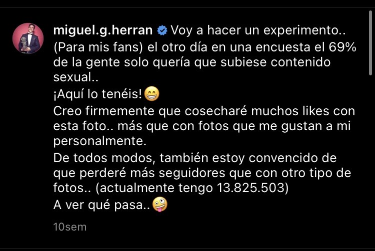 Miguel Herrán fans contenido sexual