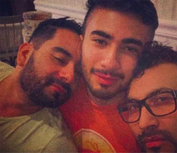 trieja gay poliamor abrazados