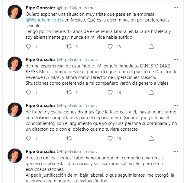 Discriminación laboral contra chico gay