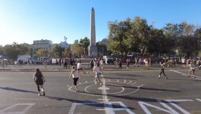 Partido de futbol entre candidatos a la Convención Constituyente