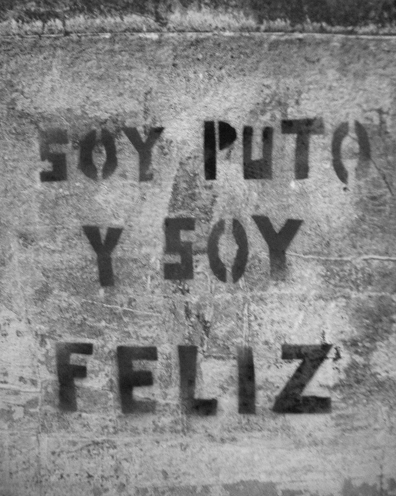 pinta con la palabra puto