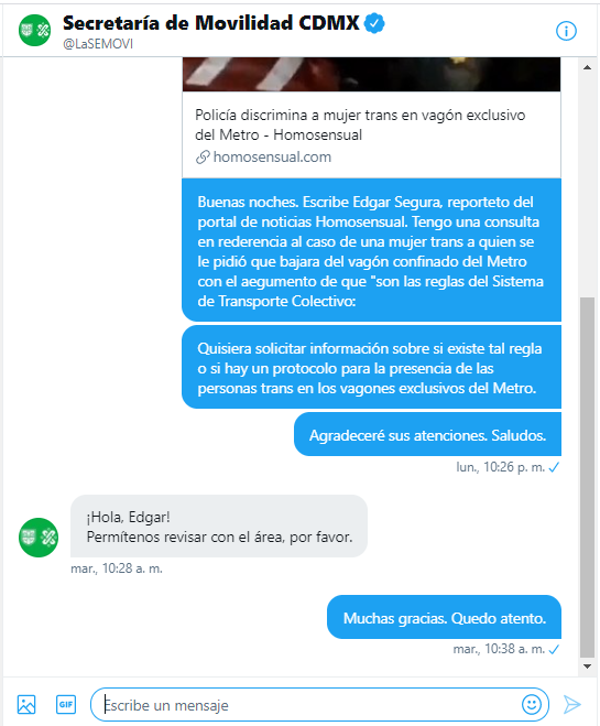 Mujeres trans pueden usar el vagón exclusivo del Metro