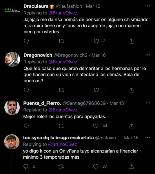 Bruno Olvez twitter comentarios