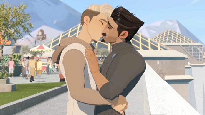 Nimona película LGBT Netflix beso gay