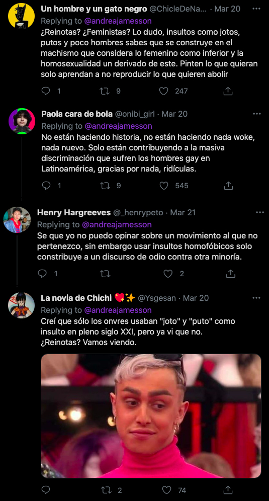 comentarios homofobia twitter
