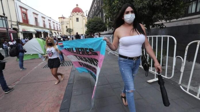 Mujeres trans en plantón de Edomex