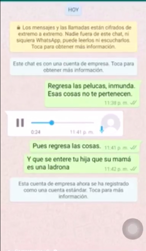 robo pelucas uber whatsapp 