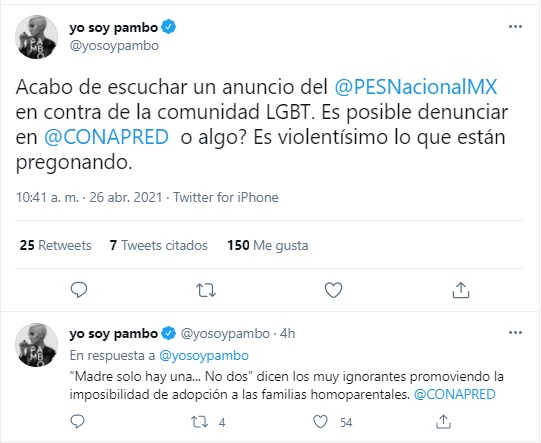 Spot lesbofóbico del PES