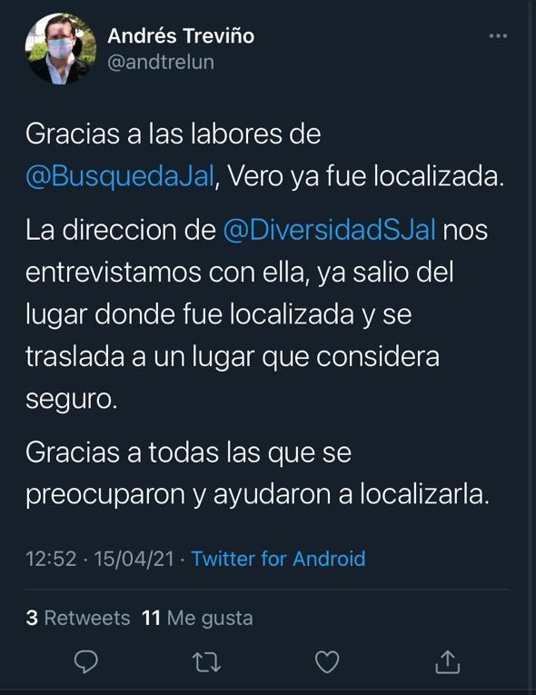 Rescate de Verónica Fonseca de centro de rehabilitación