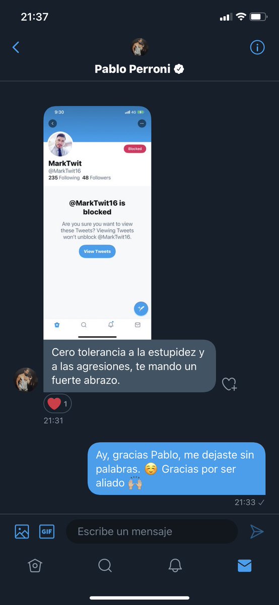 pablo perroni twitter vih