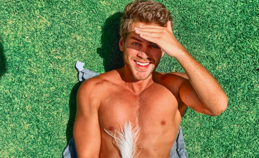 Polo morín actor sexy jardín