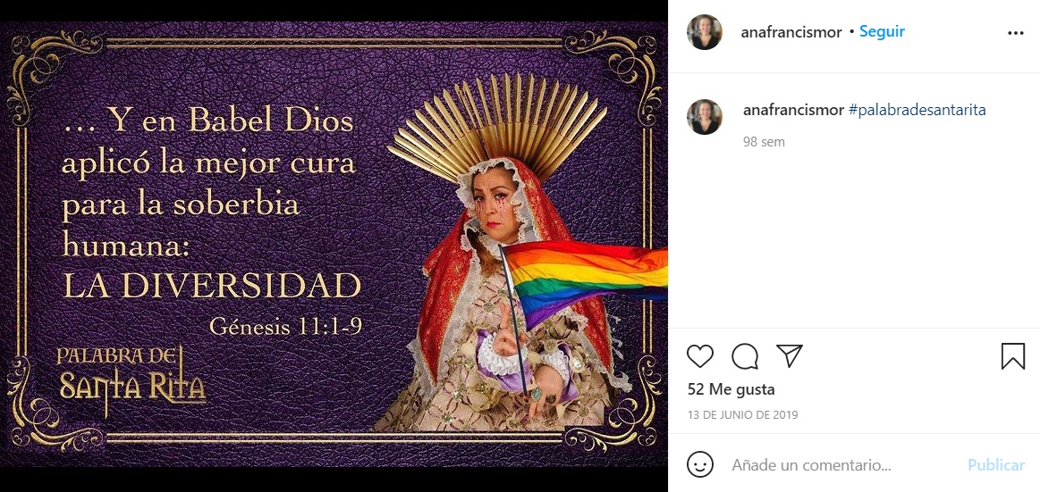 Ana Francis López Bayghen integrante de las Reinas Chulas