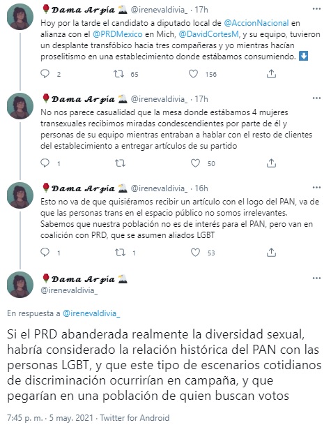 canidato del PAN discrimina a mujeres trans