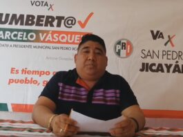 Humberta Marcelo Vásquez candidata en Jicayán