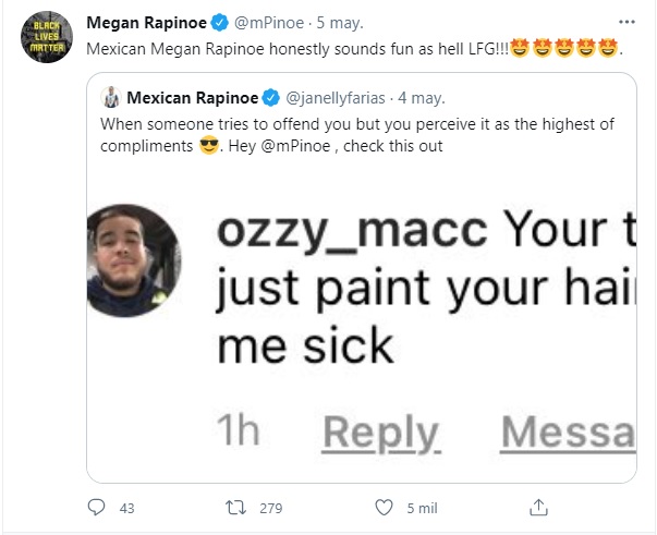 Respuesta de Megan Rapinoe