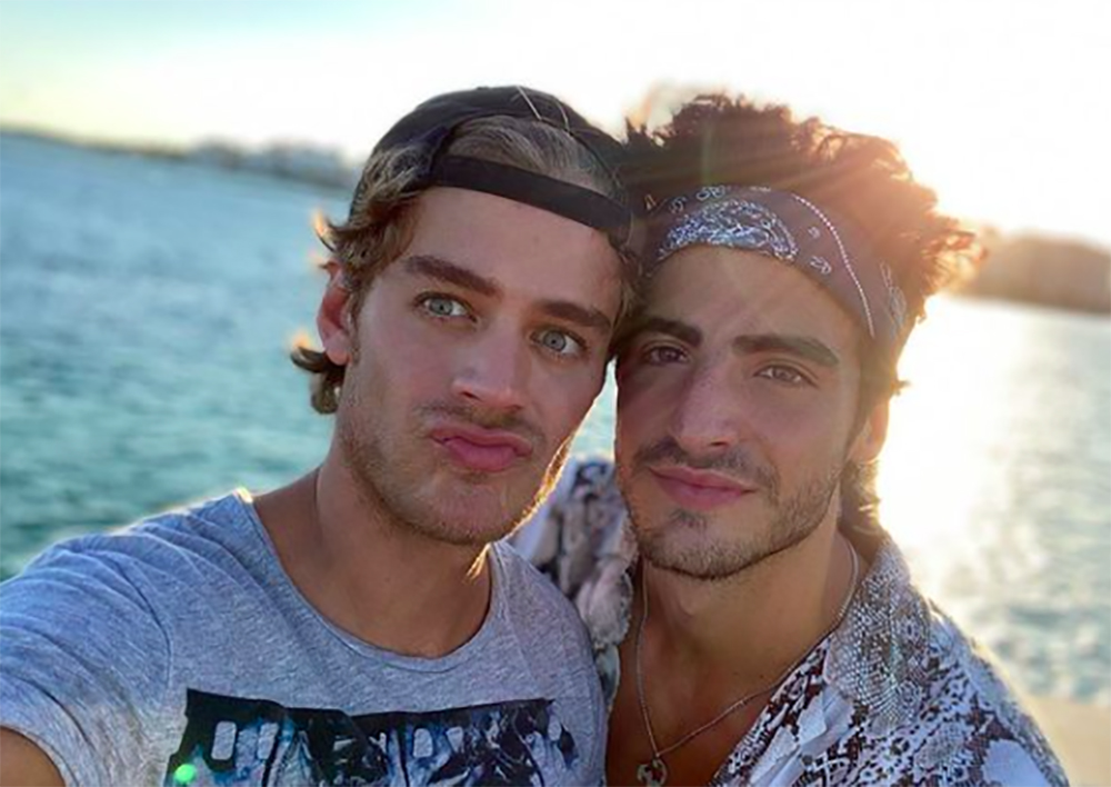 Polo Morín con su novio