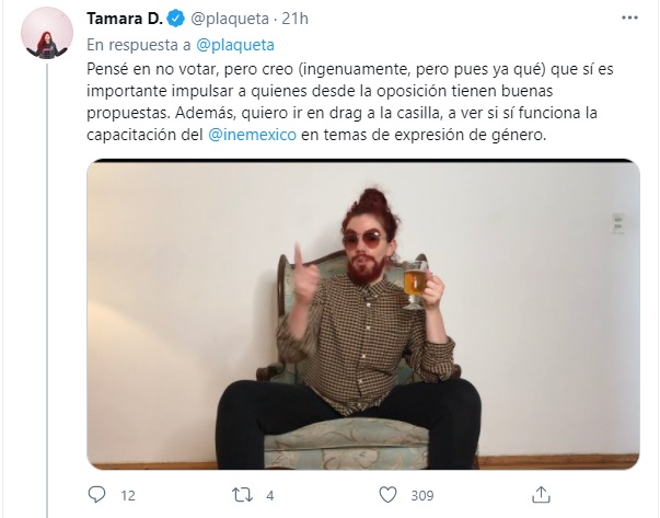 Tamara de Anda en drag