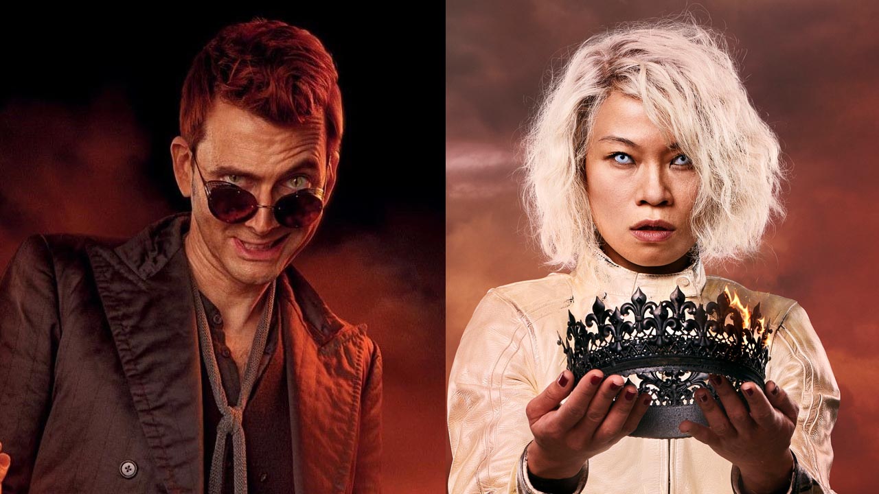 Crowley y Pollution, personajes no binarios en las series