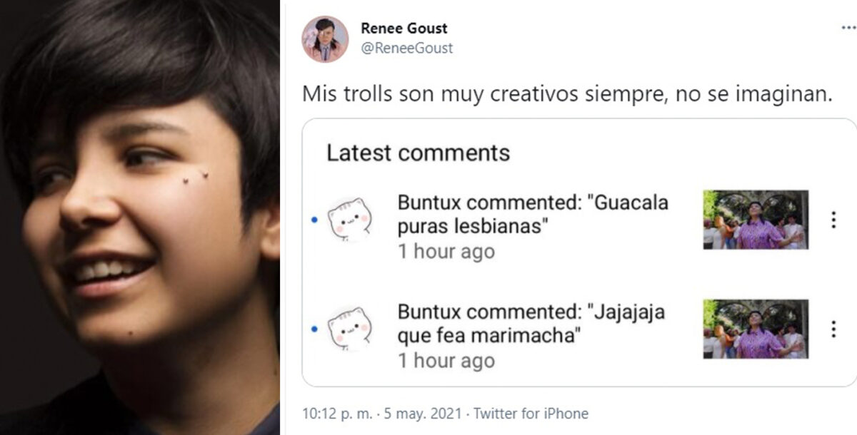 famosas ataques lgbtfobia Renee Goust