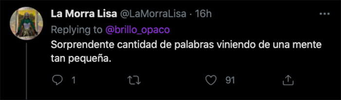morra lisa publicacion twitter misogino drag