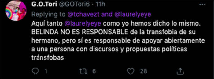 belinda nacho peregrin twitter