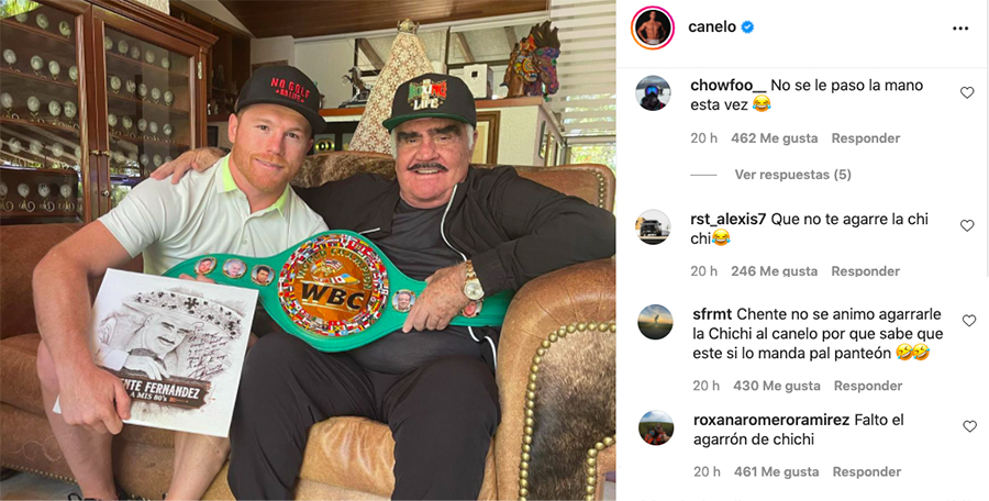 saul canelo alvarez vicente fernandez isntagram