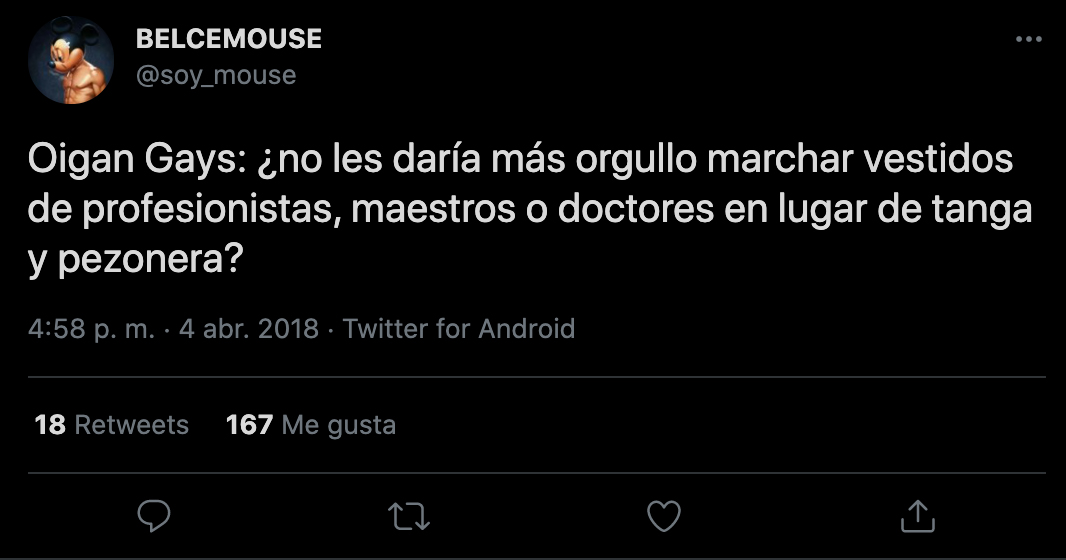 critican exhibicionismo en Twitter