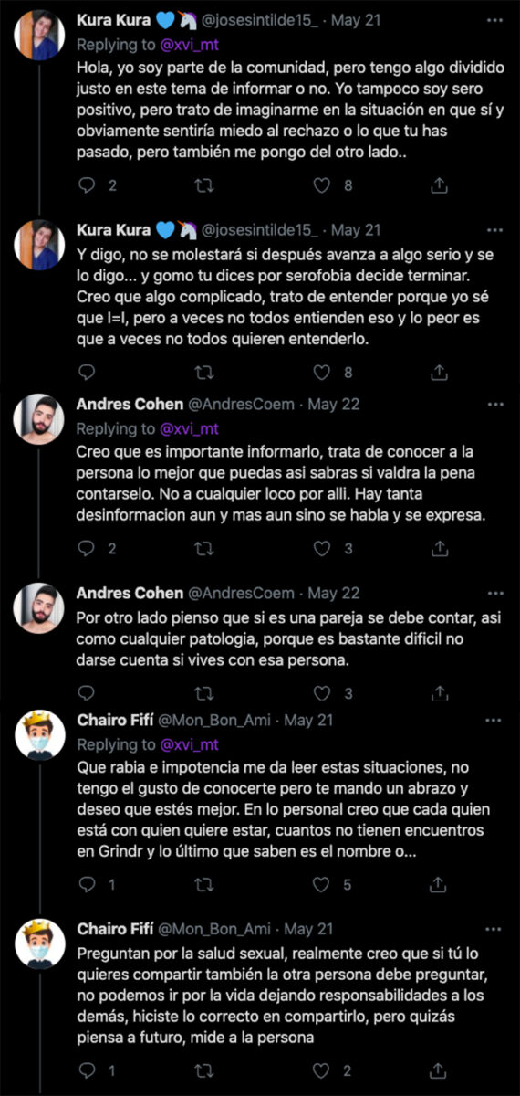 Vih serofobia twitter