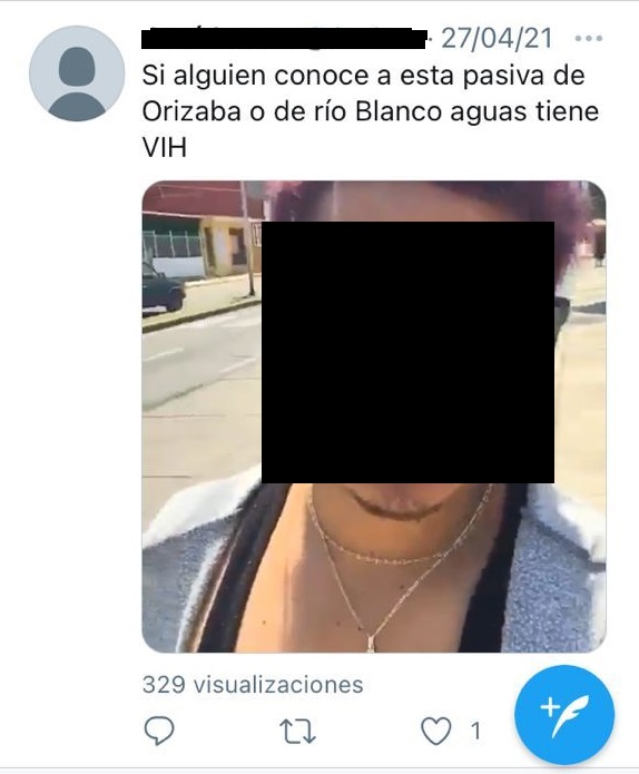 Cuenta que exhibe a personas con VIH