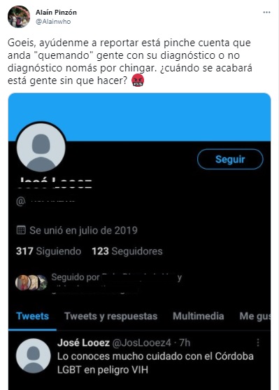 Cuenta de Twitter exhibe el estatus de personas con VIH
