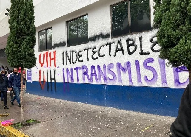 Protesta contra casos de serofobia en México