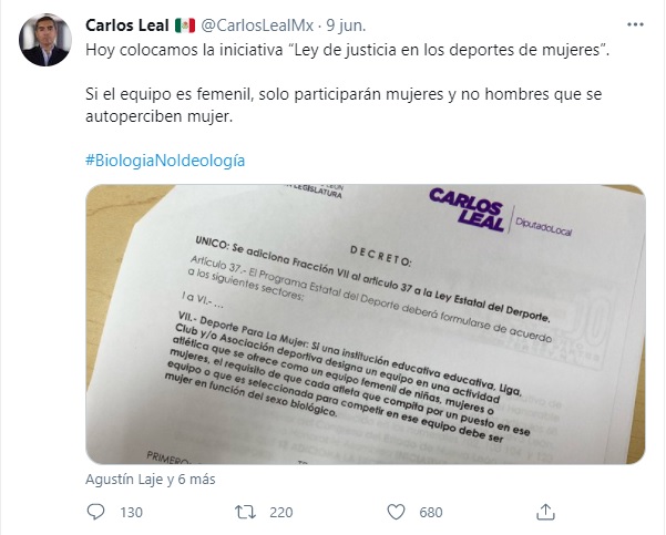 Iniciativa sobre participación de Mujeres trans en deporte femenil de Nuevo León