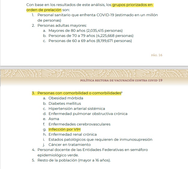 Aplicación de vacuna contra la COVID-19 a personas con VIH